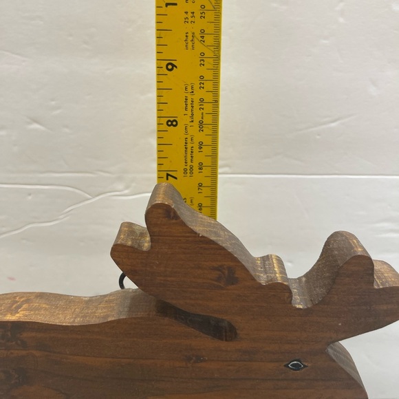 Moose Rustic Handmade Keychain Holder Cabin RV House Wood Wall Hanger Hook - Picture 3 of 8